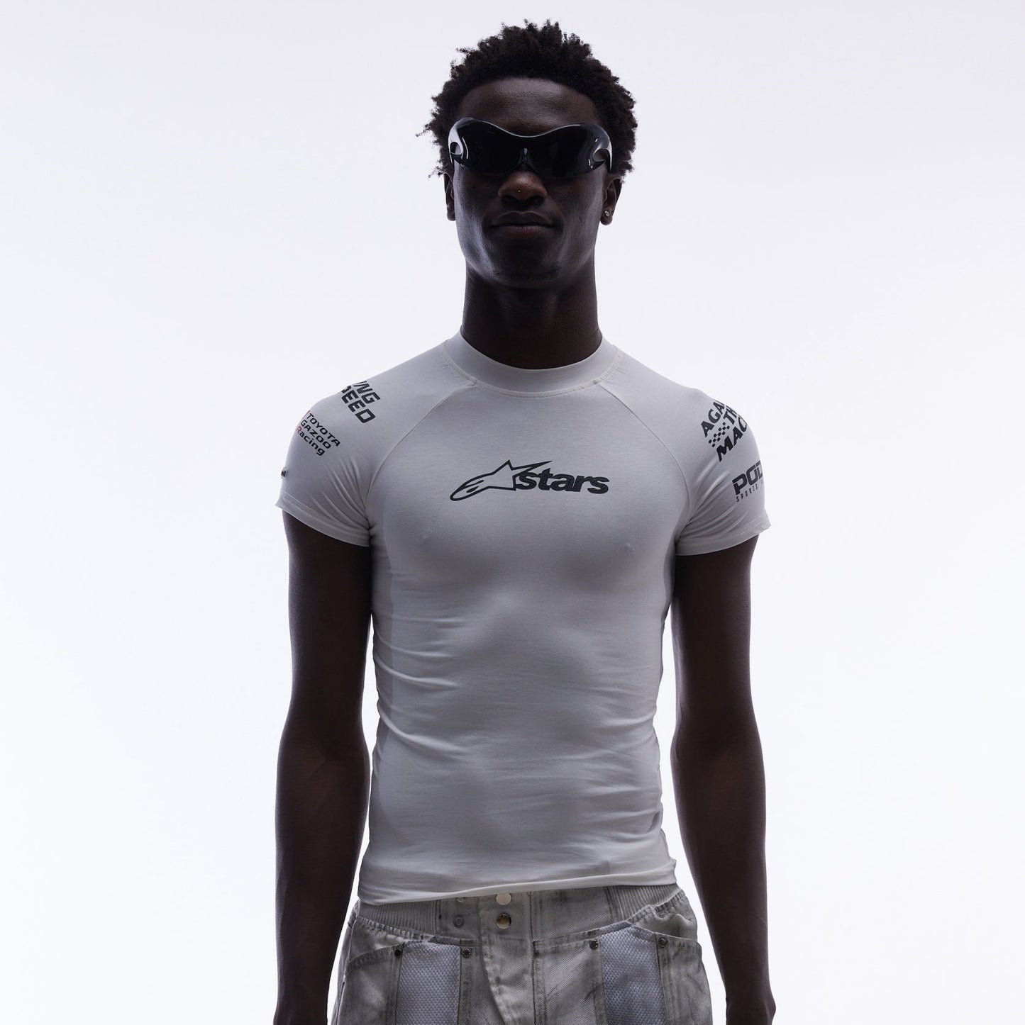 07 Astars 熱辣 印花賽車 Boxy 緊身T