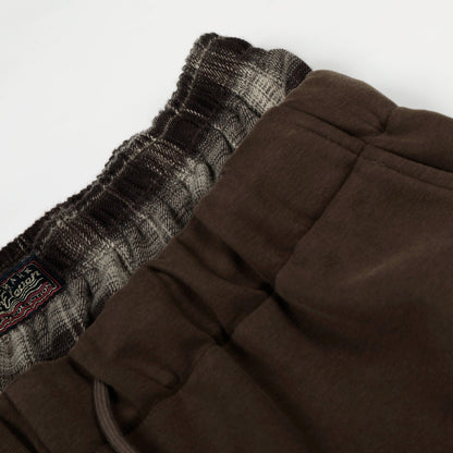 07 皮革刺繡 ZEAL 水洗重磅 格紋雙腰頭 棉褲