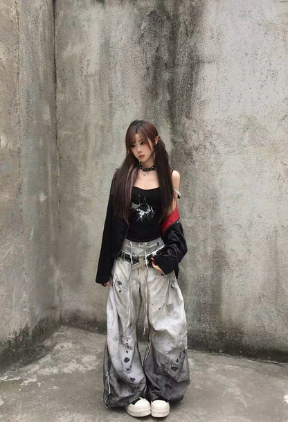 08 正規 重工剪裁 多處設計 漸層丹寧