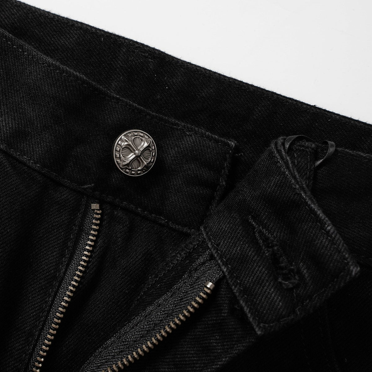 09 YKK 歌德藤蔓刺繡 喇叭丹寧褲