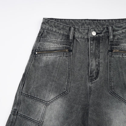 09 YKK 拉鍊解構 彎刀褲