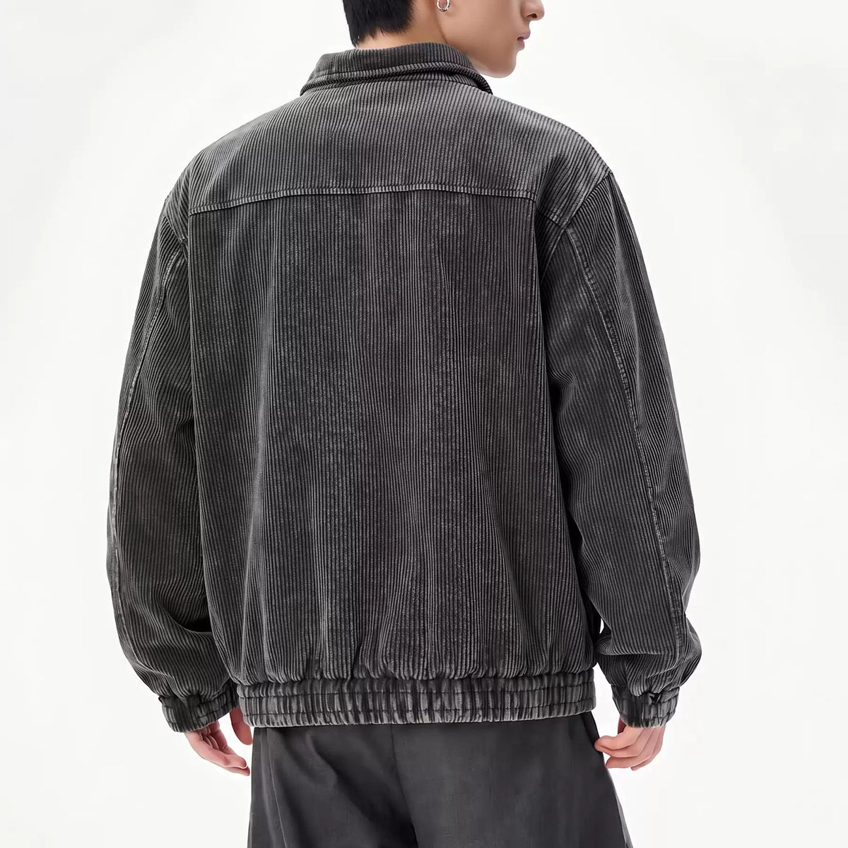 08 超高質 重磅絨水洗 蝙蝠口袋 外套