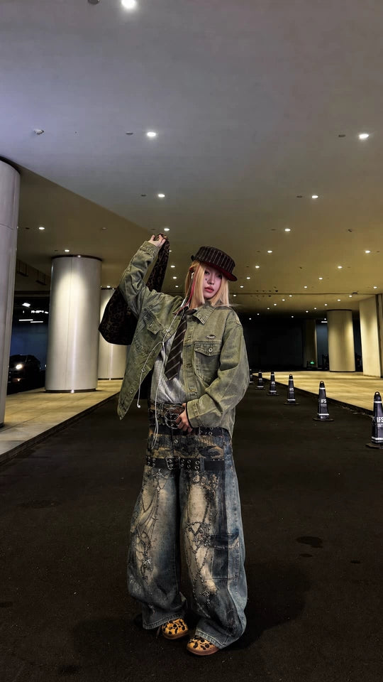 06 JP 街Y2K千禧年 3D列印 彎刀褲