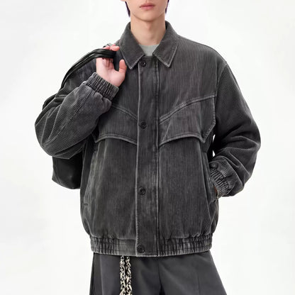 08 超高質 重磅絨水洗 蝙蝠口袋 外套