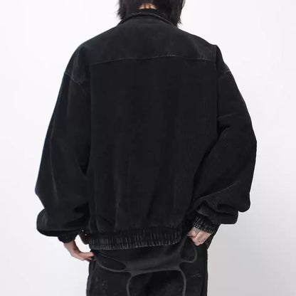 08 超高質 重磅絨水洗 蝙蝠口袋 外套
