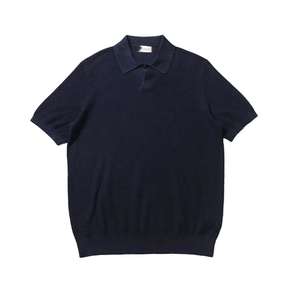 06 杭州正規店 純棉針織無釦 V領POLO衫