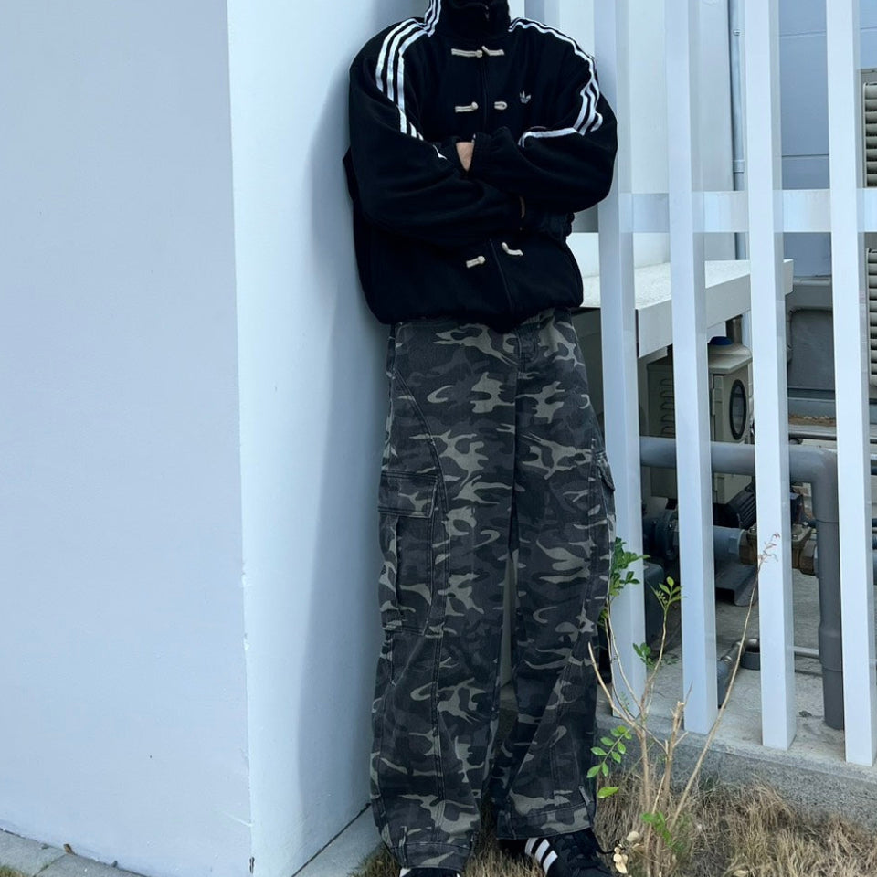 復古 美式迷彩 彎刀褲