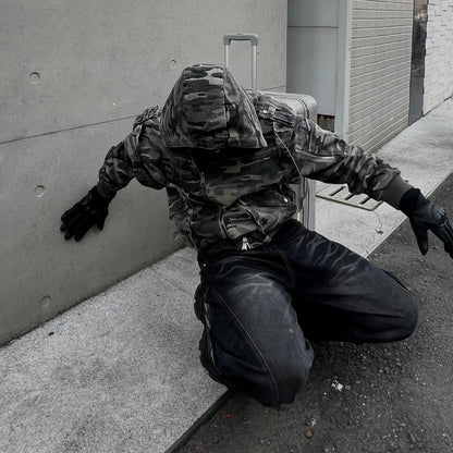 Cleanfit Boxy短版 vintage迷彩夾克