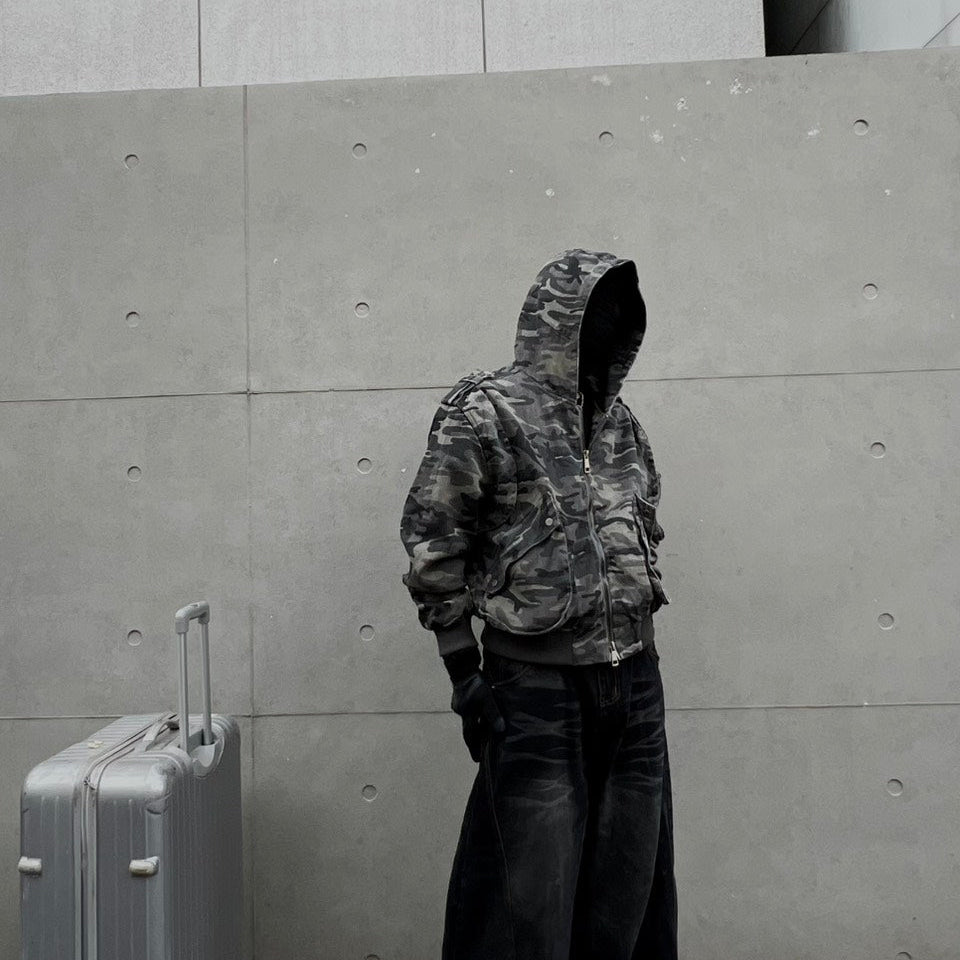 Cleanfit Boxy短版 vintage迷彩夾克