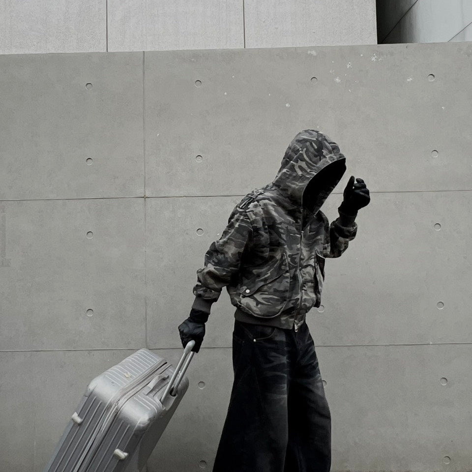 Cleanfit Boxy短版 vintage迷彩夾克