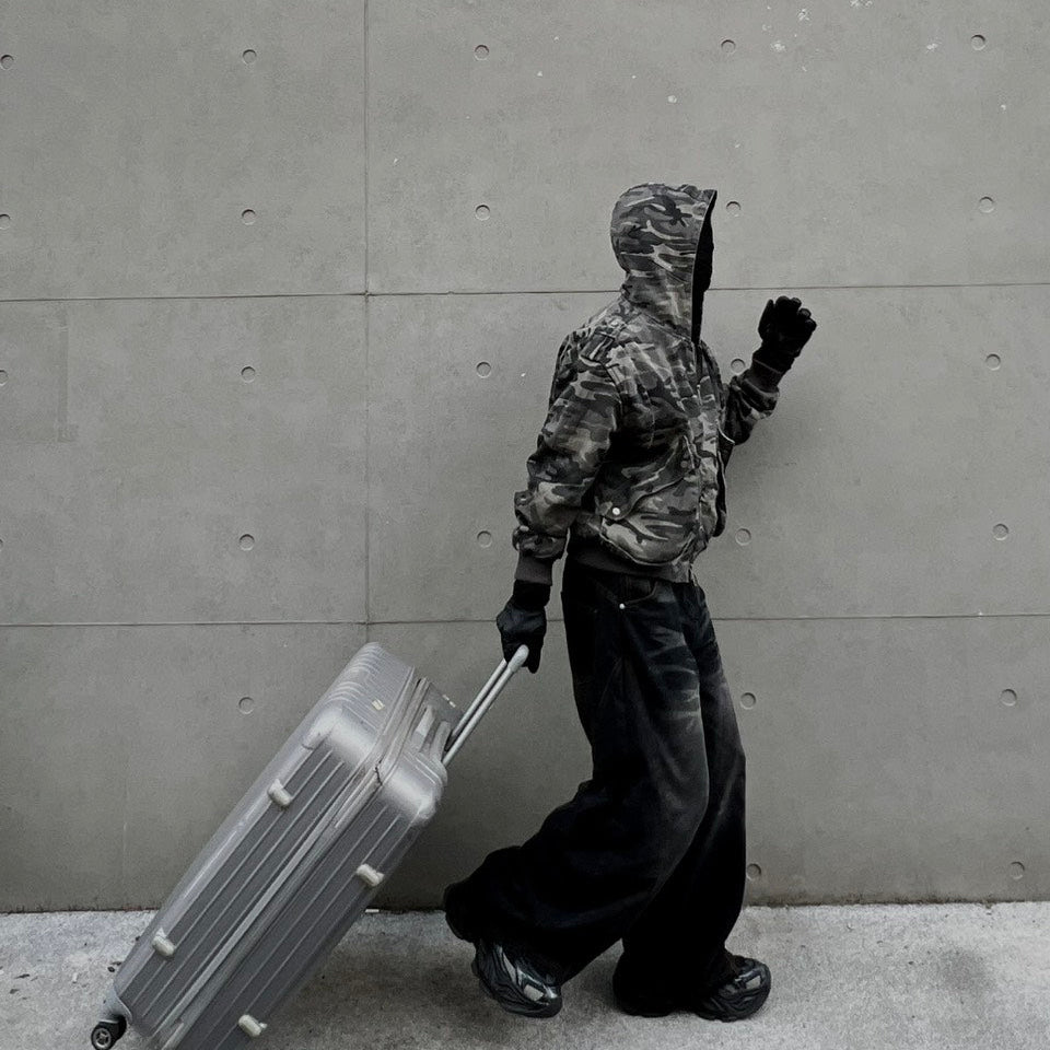 Cleanfit Boxy短版 vintage迷彩夾克