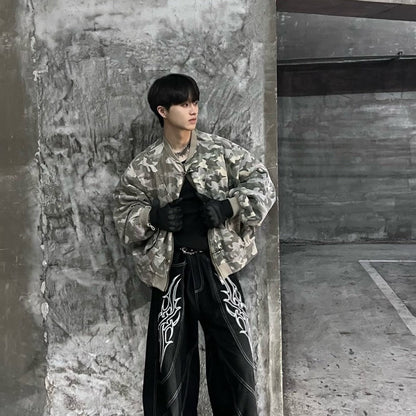 限量 日規 カモフラ 迷彩撞色飛機扣夾克【頂匠工藝】