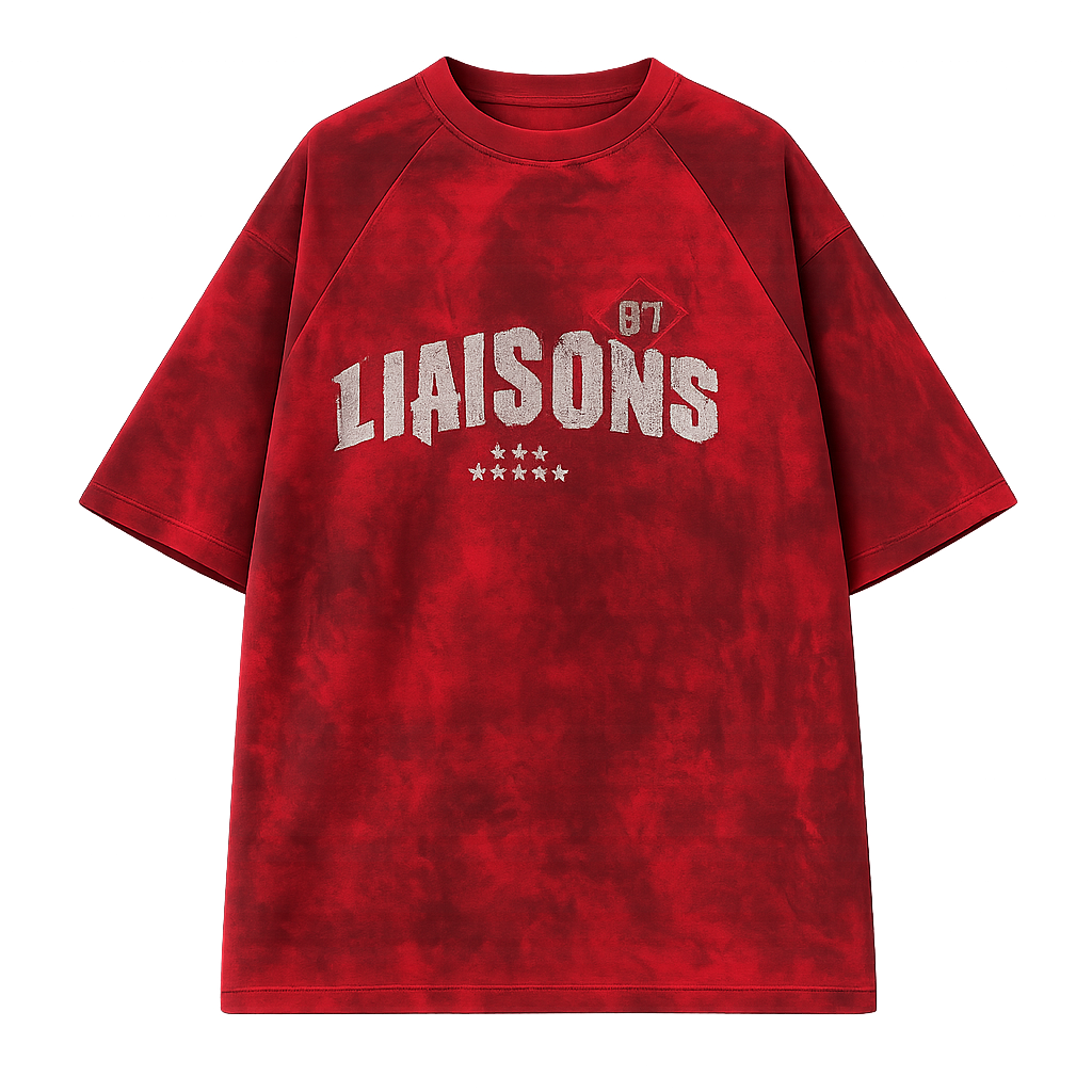 韓國🇰🇷 LIAISONS 撞色斑駁 短袖