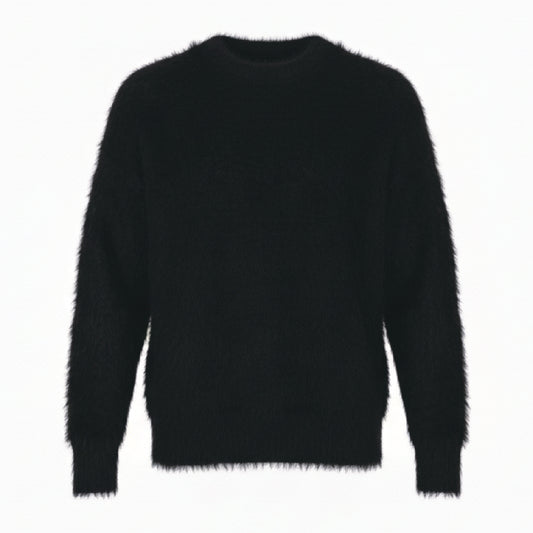 韓系雲絨毛  圓領針織毛衣