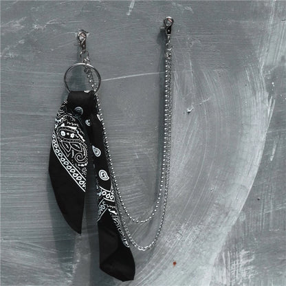 變形蟲方巾 X 美式褲鏈