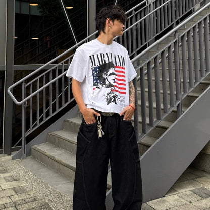 韓國小品 USA Boxy 高磅短袖【高質版型】